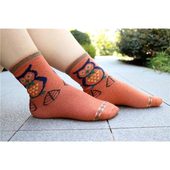 5Pack Womens Warm Wool Soft Cozy Crew Socks Cute - Picture 6 of 7